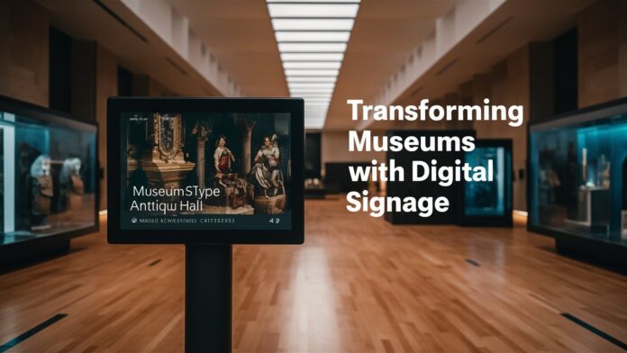 digital signage for museums